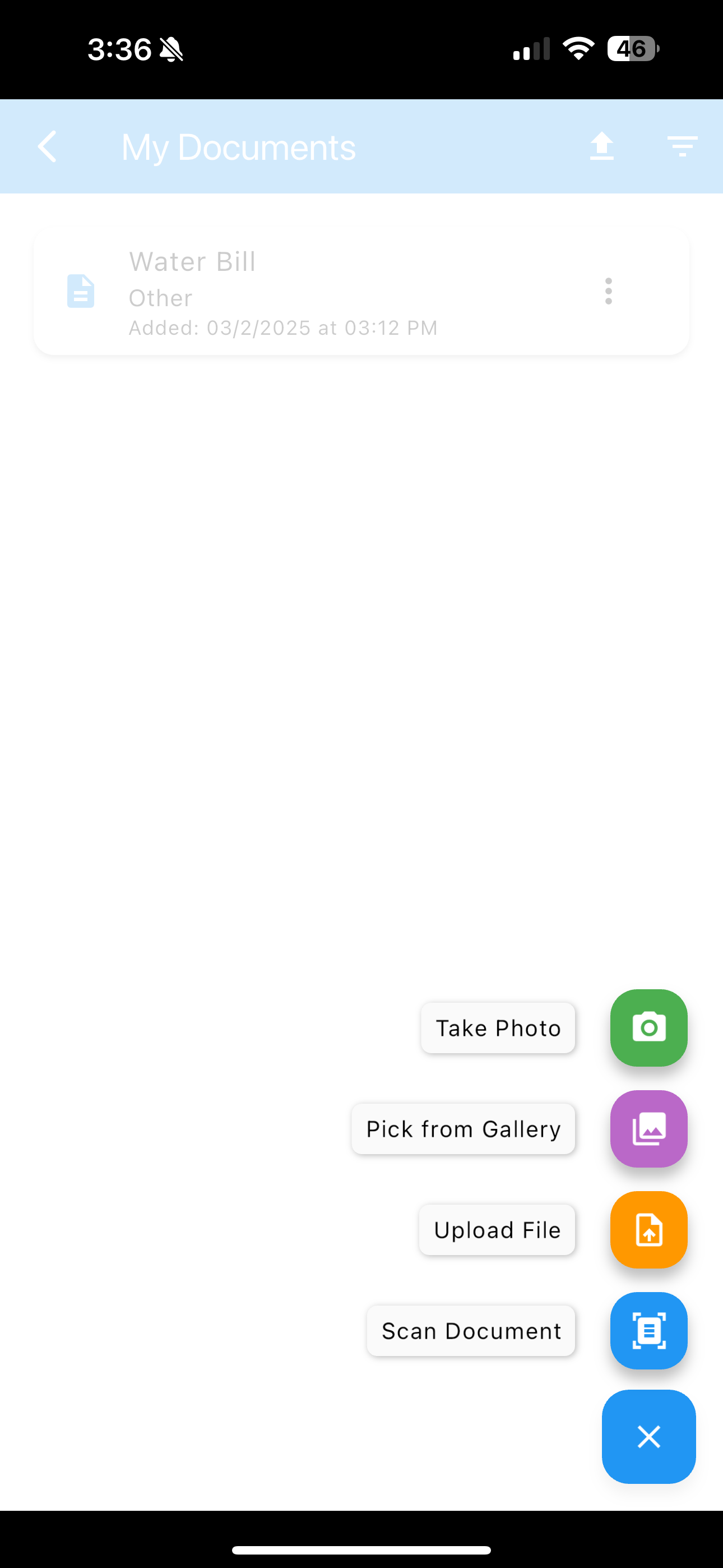 MyGreatTimeline App Screenshot - Documents